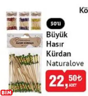 NATURALOVE  BÜYÜK HASIR KÜRDAN